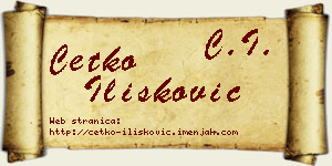 Ćetko Ilišković vizit kartica